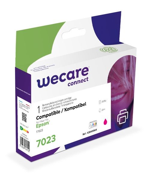 WECARE ARMOR ink kompatibilný s EPSON C13T70234010, červená/magenta