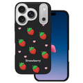 Obal na jahodu pre iPhone 17 Pro 6,3" / 18 Pro 6,3" čierna