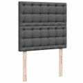 vidaXL Osmanský rám postele s matracom tmavosivá 80x200 cm látka