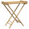 vidaXL Skladací stolík s podnosom 70,5x42,5x80 cm bambus