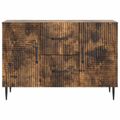 vidaXL Servírovacia skriňa so zásuvkou Dymový dub 89 x 34,5 x 60 cm