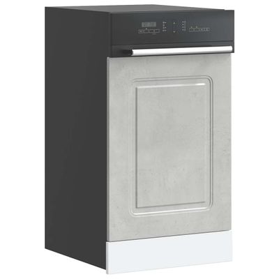 vidaXL Panel umývačky riadu Kalmar betónovo sivé 45x1,5x57 cm kompozitné drevo