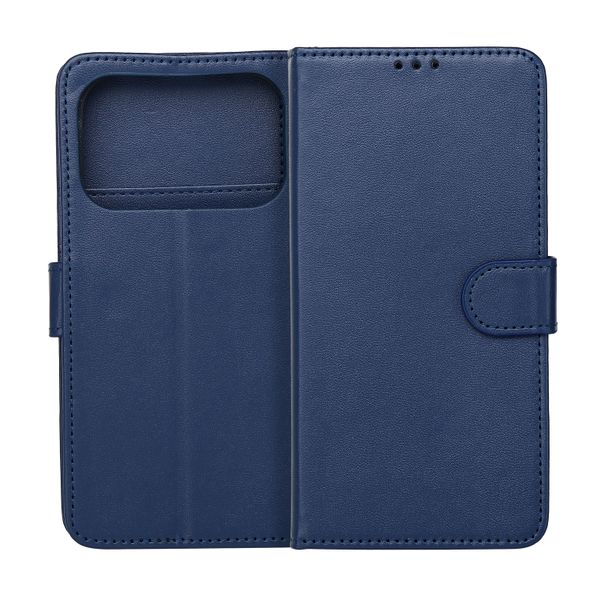Puzdro Smart Classic pre Honor 600 / Honor 600 Pro námornícka modrá