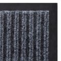 vidaXL Rohož pred dvere, sivá 90 x 120 cm, PVC
