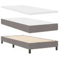 vidaXL Posteľ s pružinovým rámom Sivohnedá 200 x 90 cm látka