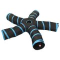 vidaXL Mačací tunel 5-cestný čierno-modrý 25 cm polyester