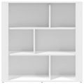 vidaXL Komoda biela 80x30x80 cm spracované drevo