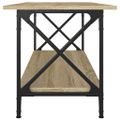 vidaXL Konferenčný stolík dub sonoma 100x45x45cm sprac. drevo a železo