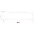 vidaXL Poťah na podložku 2 pcs HOUTEN Čierna 40 x 145 cm Bouclé