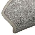 vidaXL Samolepiace schodové rohože 15 ks 80 x 24,5 x 3,5 cm Svetlosivá