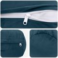 vidaXL Poťah na podložku 2 pcs HEERLEN Modrá Ø 15 x 40 cm Zamat