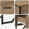vidaXL Příborník 6-Šuplík Remeselný dub 91 x 35,5 x 74,5 cm