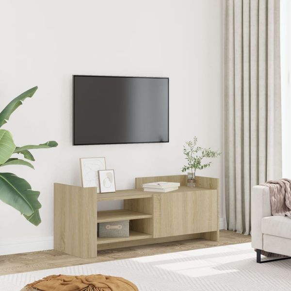 vidaXL TV skrinka dub sonoma 100x35x40 cm spracované drevo