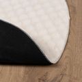 vidaXL Kusové koberce Okrúhly SIROLO Béžová Ø 120 CM Polyester