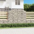 vidaXL Oblúkový gabionový kôš 200x30x160/180 cm pozinkované železo