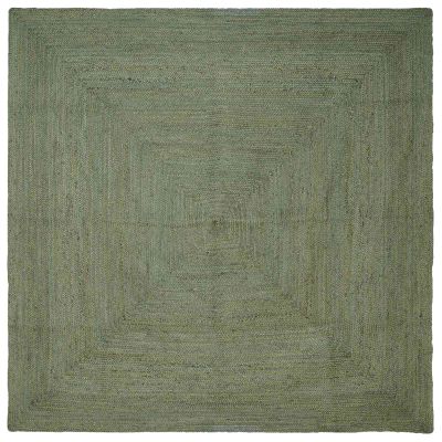 vidaXL Kusové koberce Štvorcový Olivovo zelená 300 x 300 cm Juta