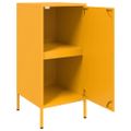 vidaXL Komoda horčicovožltá 36x39x79 cm oceľ valcovaná za studena