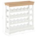 vidaXL Skrinka na víno, biela 70x22,5x70,5 cm, MDF
