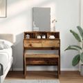 vidaXL Toaletná taburetka Old Wood 70x35x45 cm Engineered Wood