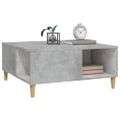 vidaXL Konferenčný stolík betónový sivý 80x80x36,5 cm spracované drevo