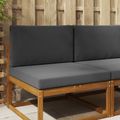 vidaXL Vankúš na vonkajšiu pohovku Polyester Antracitová 80 x 80 cm