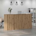 vidaXL Recepčný stôl dub artisan 200x50x103,5 cm kompozitné drevo