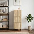 vidaXL Zásuvkový kabinet 33 x 34,5 x 92 cm Kompozitné drevo Dub sonoma