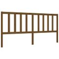 vidaXL Posteľný rám s čelom medovo-hnedý 200x200 cm masívne drevo