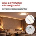 LED nástenné svietidlo ILVI, kruhové 45 W, stmievanie + CCT, čierna + šampanská