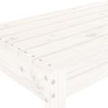 vidaXL Záhradná lavica biela 110x38x45 cm masívna borovica