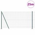 vidaXL Zvarené drôtené pletivo s betónovým základom 25 x 1,2 m Zelená