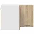 vidaXL Závesná skrinka Sonoma dub a biela 57 x 57 x 40 cm