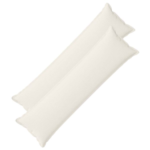 vidaXL Poťah na podložku 2 ks HOUTEN Krémová 40 x 145 cm manšestr