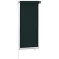 vidaXL Vonkajšia zatemňovacia roleta 65 (Š) x 140 (V) cm tmavozelená HDPE
