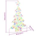 vidaXL Vianočný stromček 100 LED Viacfarebný 120 cm Akryl