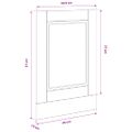 vidaXL Panel umývačky riadu Porto dub artisan 45x1,5x57 cm kompozitné drevo