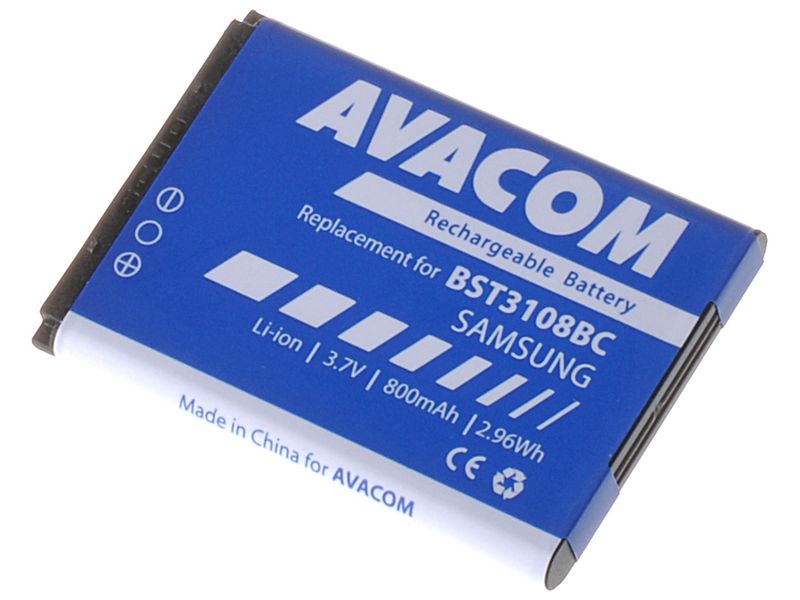 Batéria AVACOM GSSA-E900-S800A do mobilu Samsung X200, E250 Li-Ion 3,7 V 800mAh (náhrada AB463446BU)