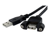 3 ft Panel Mount USB kábel A to A - F/M - USBPNLAFAM3