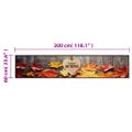 vidaXL Kuchynský koberec, prateľný, Jeseň 60x300 cm zamat
