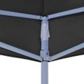 vidaXL Strecha na párty stan 4,5x3 m, čierna 270 g/m²