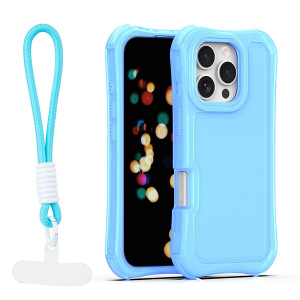 Puzdro Safepop s remienkom pre iPhone 16 Pro Max 6,9" modrá