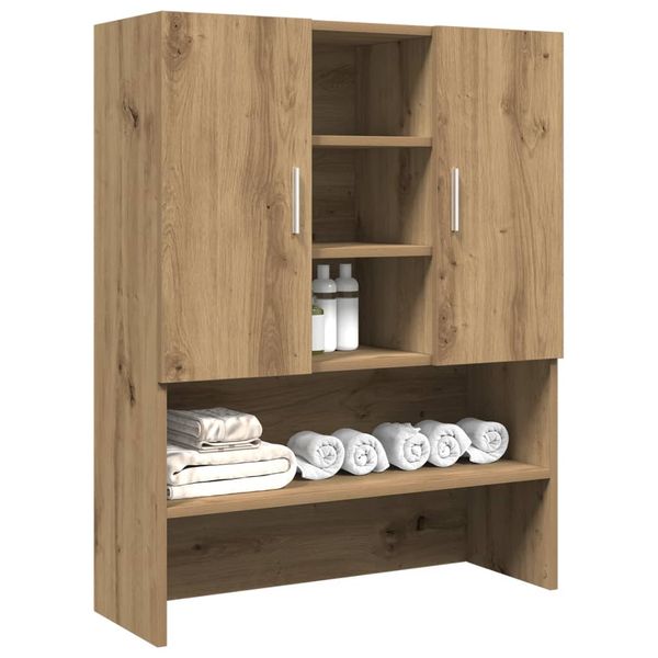 vidaXL Skrinka na práčku dub artisan 70,5x25,5x90 cm