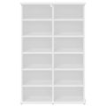 vidaXL CD Skrinka Biela 60 x 17 x 92 cm Kompozitné drevo