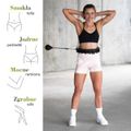 HMS HHW12 PLUS Size obruč so závažím a zoštíhľujúceho pásu BR163 čierná