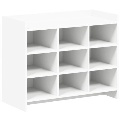 vidaXL Skriňa na topánky Biela 85 x 39,5 x 70 cm Kompozitné drevo