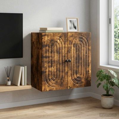 vidaXL Nástenná skrinka 59 x 31 x 60 cm Kompozitné drevo Dymový dub