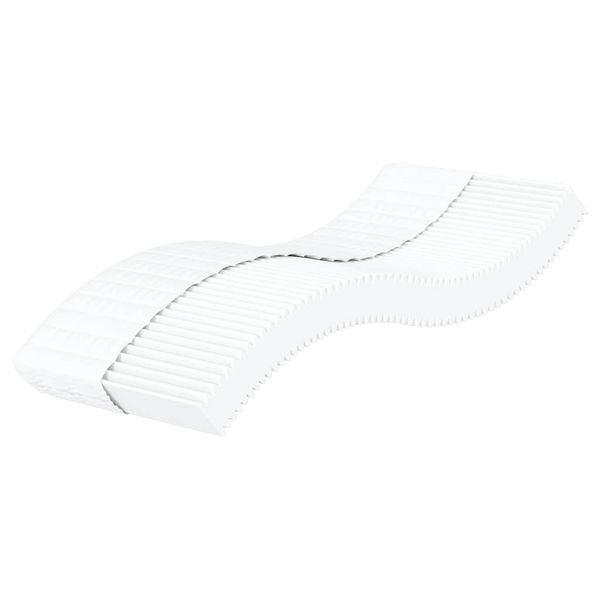 vidaXL Penový matrac biely 100x220 cm tvrdosť H2 H3