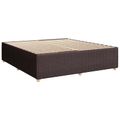 vidaXL Posteľ boxspring s matracom Tmavohnedá 180 x 200 cm Látka