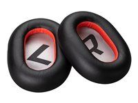 Kryt uší pre náhlavnú súpravu Bluetooth - koženka - čierna (balenie 2)