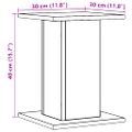 vidaXL Stojany na reproduktor 2ks dub artisan 30x30x40cm kompoz. drevo